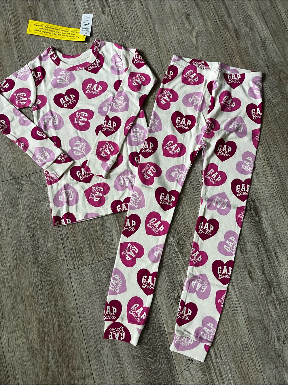BabyGap Barbie 100% Organic Cotton PJ Set Soft Organic Cotton Knit Snug Fit